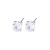 925 Sterling Silver High-Grade Niche Zircon Ear Studs Simple Month Stone Four Claw Foreign Trade Ear Studs Earrings Wholesale
