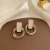 Korean-Style Simple Retro Debutante Style Stud Earrings Internet Celebrity Baroque Pearl Stud Earrings Women's Elegant High-Grade Earrings Wholesale