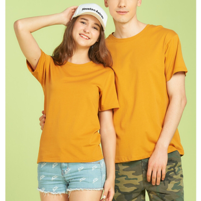 AG 2022 New Ag19000 Cotton Fashion Brand Picture Printing 190G Dense Woven Short-Sleeved T-shirt Bottoming Shirt Printed Logo