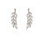 Fashion Symmetrical Hollow Leaves Earrings New Foreign Trade Alloy Dangle Earrings Wholesale Hot Sale in Europe and America Earrings Manufacturer