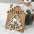 Cross-Border New Christmas Decorations Carved Christmas Little Pine Tree Elk Nordic Style Christmas Cabin Pendants