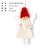 Christmas Home Decoration Ins Wind Angel Elf Girl Holding XINGX Plush Fabric Small Pendant Gift