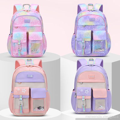 Fantasy Gradient Student Schoolbag Grade 1-6 Spine Protection Children Backpack Wholesale