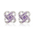 Korean Style Heart of Eternity Stud Earrings Weihua Clover Stud Ornament Foreign Trade Cross-Border Amazon AliExpress EBay