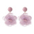925 Silver Pin Earrings 2022 New Trendy Purple Simple and Fresh Stud Earrings Korean Style Hot Selling Flowers Earrings