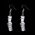 Foreign Trade Supply Handmade Natural Crystal Stone Beaded Earrings Multicolor Stone Tassel Earrings