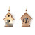 Cross-Border New Christmas Home Decorations European Elk Christmas Tree Forest Cabin Wood Products Pendant