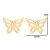 Korean Style Butterfly Studs Girlfriends New Stainless Steel Simple Butterfly Studs Wholesale Art Indie Ear Jewelry