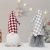 Cross-Border New Christmas Home Decorations Nordic Style Plaid a Tall Hat Faceless Elderly Decoration Small Gift