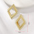 European and American Style Fashion Stud Earrings Texture Double-Layer Metal Winding Earrings Cross-Border New Arrival Circle Foreign Trade Earrings Wholesale