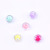 10mm Inner Color Transparent Round Beads Colorful Acrylic Beads Korean Children 'S DIY Necklace Bracelet Shoe Ornament Headwear Accessories