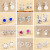 Ornament Wholesale Korean Hot Sale Creative Style Small Ear Studs Fashion Fashionmonger Rhinestone Studs New Pearl Stud Earrings