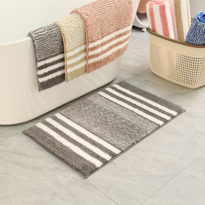 New Floor Mat Thickened High Plush Bathroom Non-Slip Mats Kitchen Bathroom Entrance Absorbent Floor Mat Carpet