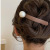 High-Grade Frosted Grip Simple Pearl Barrettes Female Back Hairpin Retro Design Shark Clip Hairware
