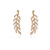 Fashion Symmetrical Hollow Leaves Earrings New Foreign Trade Alloy Dangle Earrings Wholesale Hot Sale in Europe and America Earrings Manufacturer