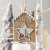 Cross-Border New Christmas Decorations Carved Christmas Little Pine Tree Elk Nordic Style Christmas Cabin Pendants