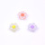 12mm Frosted Inner Color Small Flower Colorful Acrylic Beads 6 Colors Children DIY Hair Accessories Bracelet Mobile Phone Charm Acrylic Ornaments Accessories