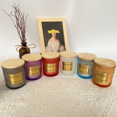 Home Decoration Nordic Style Aromatherapy Candle Smoke-Free Fragrance Relief Glass Aromatherapy Oil Gift