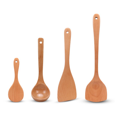 Household Kitchen  Non-stick Pot Wooden Shovel Spatula Spoon