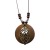 Foreign Trade Creative New Retro Cotton and Linen Accessories Ethnic Style Wooden Alloy Leaf Pendant Long Necklace Women's Sweater Chain