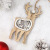 Christmas Decorations Creative Hollow Carved Forest Elk Santa Claus Log Wood Products Pendant