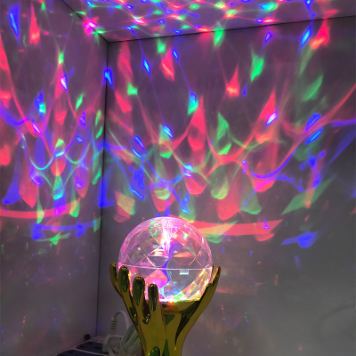World Football Cup Magic Ball Rotating Light Crystal Stage KTV Bar Laser Colorful Night Lamp RGB Highlight Lamp Beads