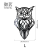 New 3D Hollow Acrylic Owl Mirror Stickers Bedroom Living Room Background Wall Self-Adhesive Decorative Wall Stickers