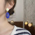 925 Silver Needle Green Series Alphabet Letter Earrings Korean Ins Mori Style Geometric Heart Shape Bear Ear Studs Autumn/Winter Earrings Wholesale