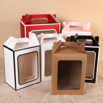 Factory Direct Sales in Stock Wholesale Window Gift Bag Hand Gift Packing Boxes Packing Bag Hand Gift Handbag
