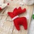 Amazon Cross-Border Christmas Decorations Non-Woven Simple Red and White Elk Pendant Christmas Tree Cloth Hanging Ornaments