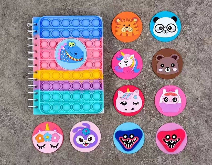 灭鼠先锋笔记本卡通硅胶本子贴片A5A6硅胶笔记本减压本子