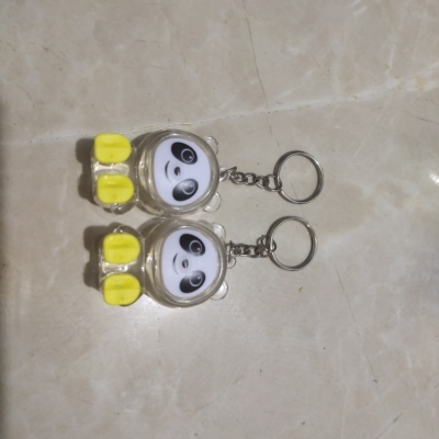 Auspicious Panda Keychain Mobile Phone Pendant Backpack Luminous Toy Ice, Mobile Phone Bracket Pier Push Novel Play