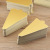 Wholesale Triangle Mousse Base Support Pad Multi-Layer Cake Gasket Small Gold Card Thickened Paper Cups Gold Pendant 100 Pieces/Bag