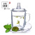 Glass Tea Cup Green Apple Heat-Resistance Glass Office Tea Infuser Scented Tea Cup Cover with Handle Thickened