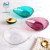Creative Ins Style Golden Edge Water Drop Glass Plate Household Hammer Pattern Dessert Fruit Salad Bowl Plate Tableware