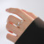Korean Style Shell Open-End Zircon Ring Women's Special-Interest Design Light Luxury High-Grade Ornament Douyin Online Influencer Ring Wholesale