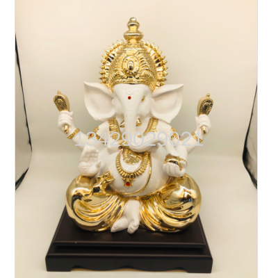 Elephant God Indian Buddha Decoration Resin Plating Crafts