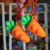 Silicone Cartoon Three-Dimensional New Rabbit Carrot Squeezing Toy Keychain Pendant Cute Key Activity Small Gift