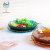 Nordic Creative Snowflake Edge Glass Plate Dried Fruit Tray Household Minimalist Fruit Plate Snack Plate Set
