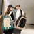Casual Junior High School Student High College Students Bag Women's Fashion All-Match Trendy Backpack Men's Large Capacity Travel Backpack
