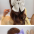 Yongaiqiai Big Bow Barrettes Women's Back Pearl Headdress Fairy Hairpin Fairy Online Sensation Crumpled Bubble