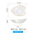Creative Ins Transparent Glass Dishware Japanese Cherry Blossom Saucer Dish Household Dessert Snack Fruit Disc