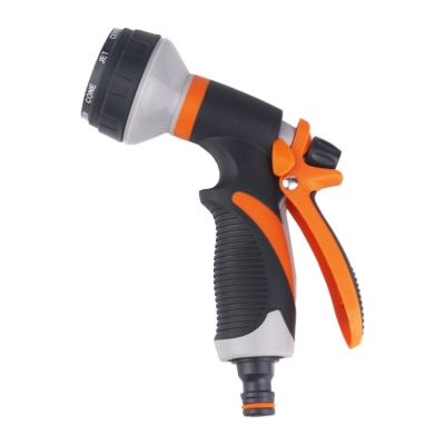 Multifunctional Flower Watering Gun Plastic Coated Gardening Watering Nozzle High Pressure Automobile Washing Spray Gun Shower Head