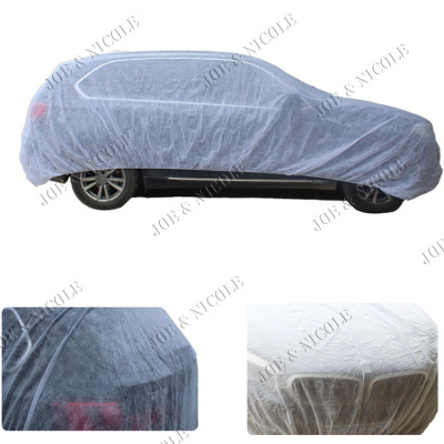 Disposable Car Clothes Sunscreening Water Rain Light Thin Non-Woven Fabric Transparent Cover Car Dust Cover Simple Printable Logo