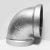 Galvanized Elbow Malleable Cast Iron Pipe Fitting Wholesale Fire Engineering Accessories 90-Degree Elbow Plumbing Pipe Fittings Threaded Elbow
