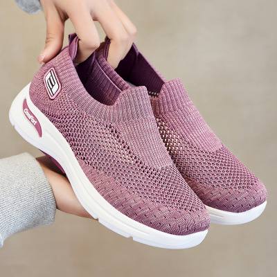 Women's Shoes 2022 Summer New Foreign Trade Women's Shoes Casual Mom Shoes Socks Mesh Surface Shoes Soft Sole Sneakers Women