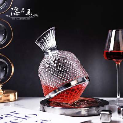 Internet Celebrity Swing Rotating Red Wine Wine Decanter Household Gyro Tumbler Fast Glass Crystal Wine Decanter Wholesale