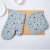 Factory Direct Sales Microwave Oven Gloves Mat Oven Heat Insulation Gloves Anti-Scald Cotton Linen Floral Printed Thickening Gloves New