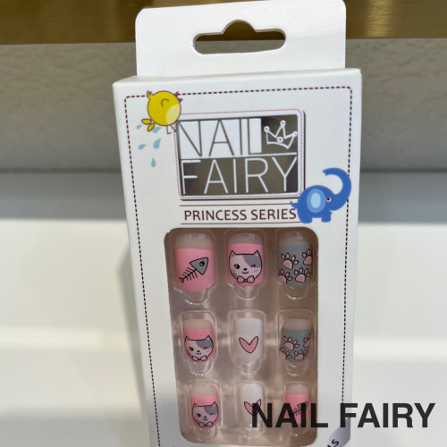 spring and summer sweet nail patch wear nail polish 12-piece elegant french fake nail finished nail beauty piece