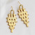 European and American Temperament Wholesale Brass Electroplated 18K Gold Long Geometric Trapezoidal Earrings for Women Niche Design Earrings